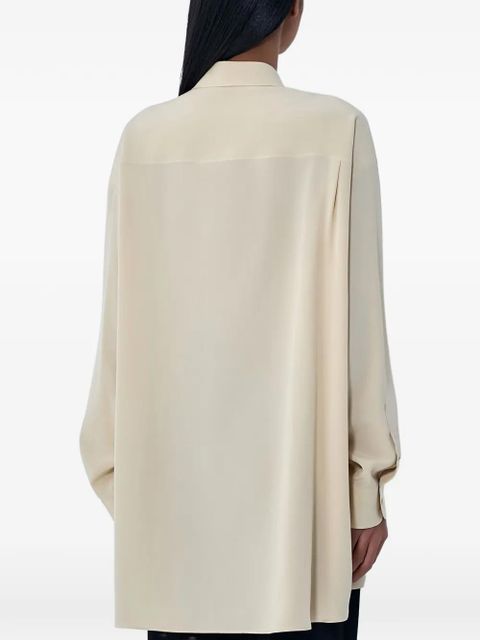 The Row button long-sleeve shirt - Neutrals