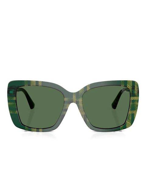 Burberry Eyewear check-pattern square sunglasses - Green - zdjęcie produktu nr 1