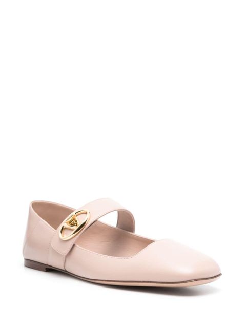 Valentino Garavani VLogo Locker Mary-Jane ballet flats - Pink