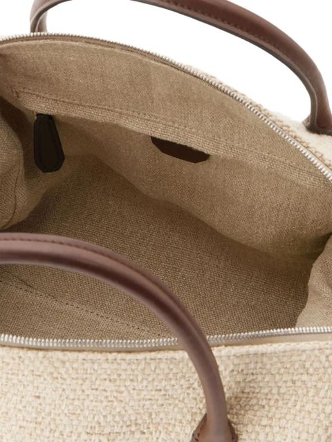The Row handle zip tote bag - Neutrals
