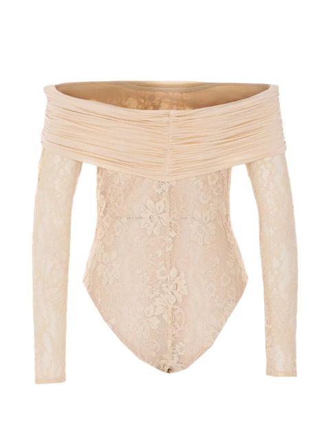 ZIMMERMANN drape lace bodysuit - Neutrals - zdjęcie produktu nr 2