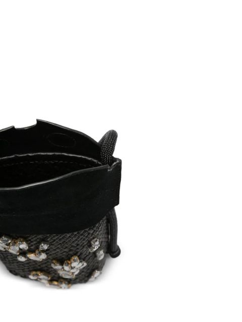 Johanna Ortiz crystal-embellished tassel-detail cross body bag - Black