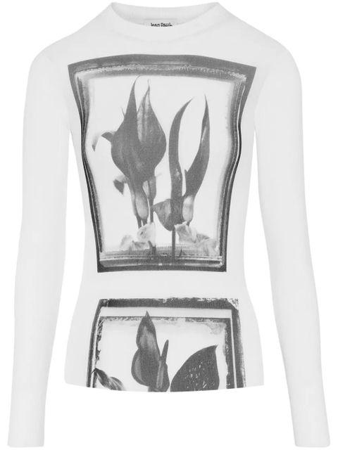 Jean Paul Gaultier Flowers Cadres top - White - zdjęcie produktu nr 1