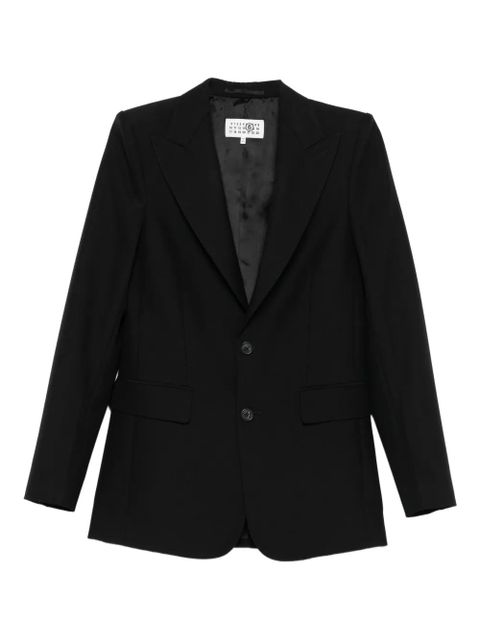 MM6 Maison Margiela virgin-wool blazer - Black - zdjęcie produktu nr 1