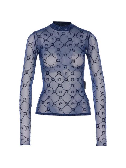 Marine Serre moonogram logo top - Blue - zdjęcie produktu nr 1