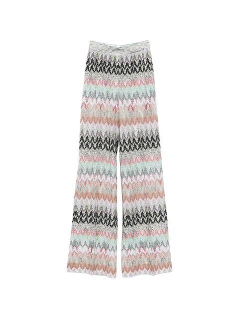 Missoni zigzag-pattern trousers - Neutrals - zdjęcie produktu nr 1