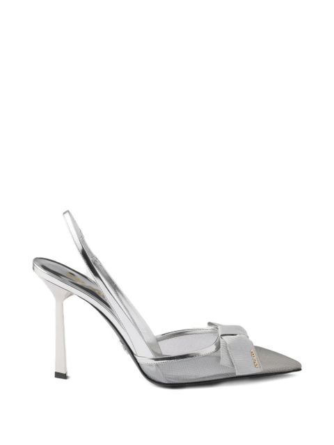 Prada leather slingback pumps - White - zdjęcie produktu nr 1