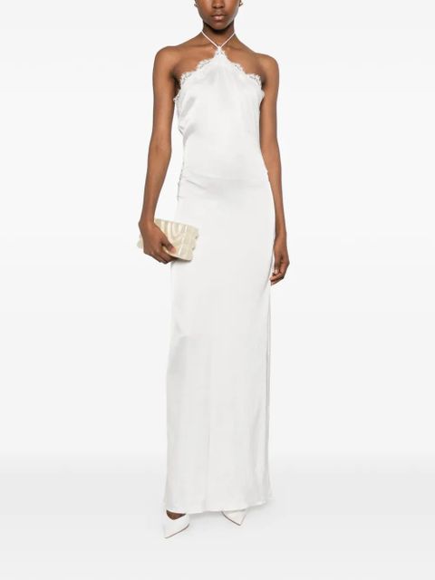 Oséree lace-trim halterneck dress - White - zdjęcie produktu nr 2