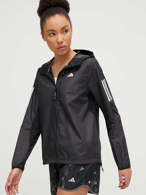 adidas Performance kurtka do biegania Own The Run kolor czarny przejściowa IN1576 - zdjęcie produktu nr 1