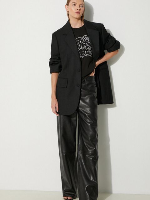 Kenzo t-shirt bawełniany Constellation Emb damski kolor czarny FE62TS1434SG.99J - zdjęcie produktu nr 2