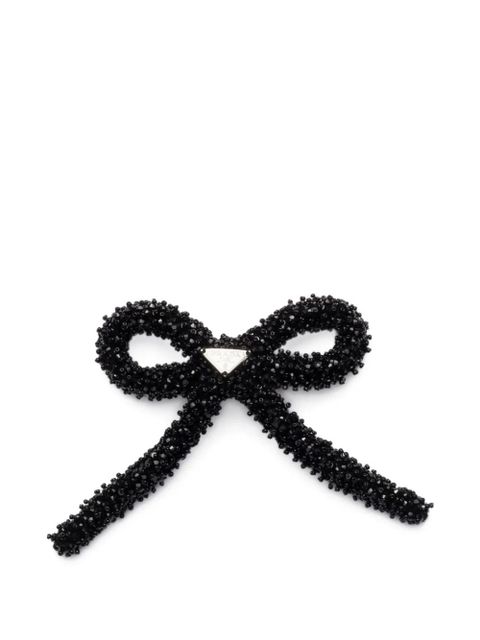 Prada logo hair clip - Black