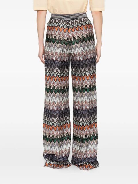 Missoni elasticated-waistband trousers - Green