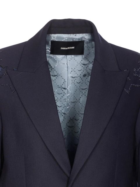 Zadig&Voltaire Vavy rhinestone-embellished blazer - Blue