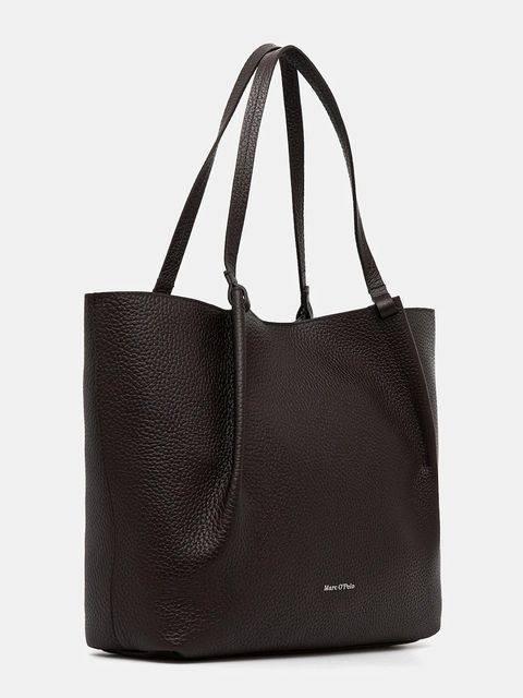 Marc O'Polo torebka skórzana kolor brązowy 5000009281