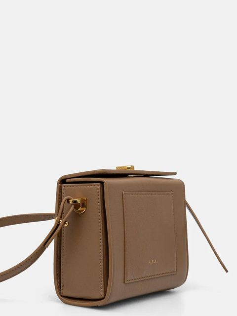 Furla torebka skórzana kolor beżowy WB01474 BX3106 YU500 - zdjęcie produktu nr 1