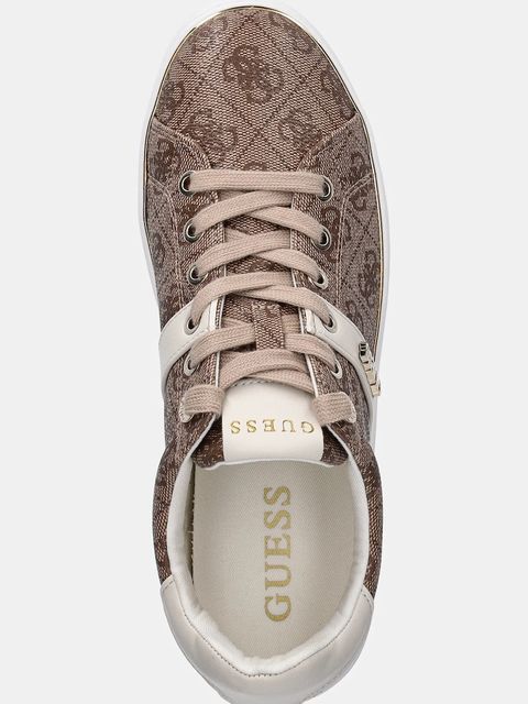 Guess sneakersy BRITZ damskie kolor beżowy FLFBTZ FAL12