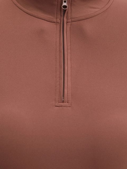 JOYINME longsleeve do jogi Motion kolor brązowy z półgolfem Motion