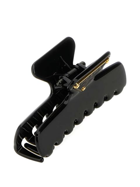 Prada triangle-logo hair clip - Black