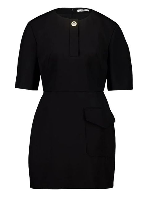 Givenchy button-fastening pocket mini dress - Black - zdjęcie produktu nr 1