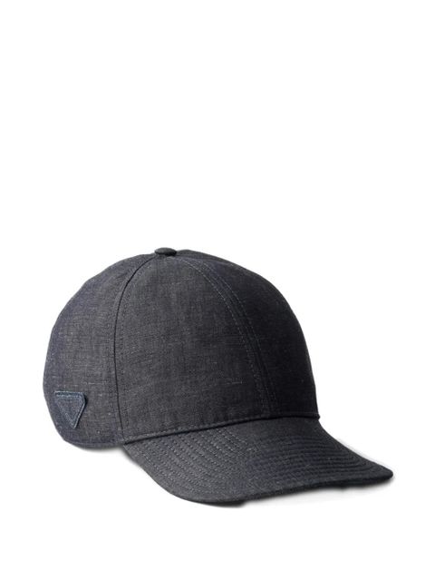 Prada denim baseball cap - Blue - zdjęcie produktu nr 1