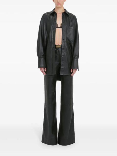 Victoria Beckham leather shirt - Black - zdjęcie produktu nr 2