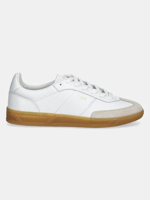 BOSS sneakersy skórzane Brenta kolor biały 50518001 - zdjęcie produktu nr 2