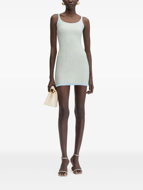 Jacquemus knitted mini dress - Blue