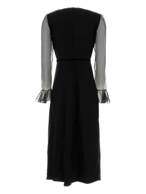 Valentino Garavani V-neck silk maxi dress - Black - zdjęcie produktu nr 2