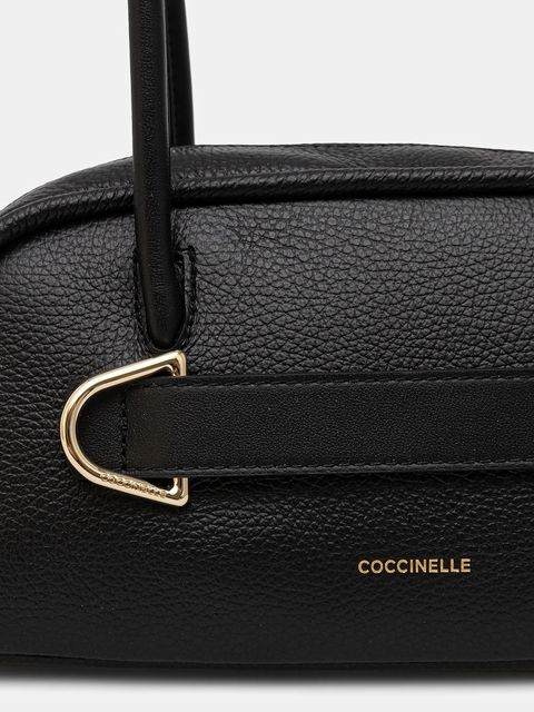 Coccinelle torebka skórzana PAKI kolor czarny E1 U4A 12 02 01