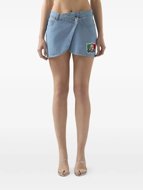 GCDS Betty Boop mini skirt - Blue