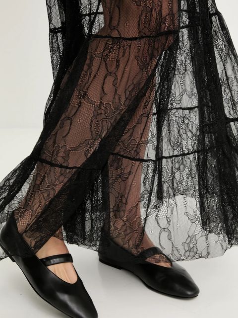 Answear.LAB spódnica kolor czarny maxi rozkloszowana