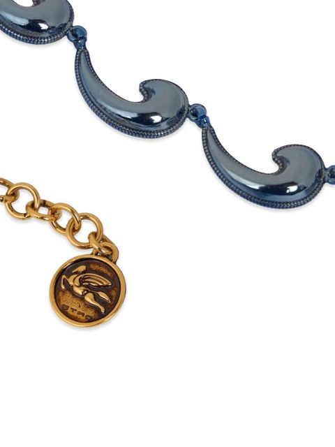 ETRO paisley-embellished necklace - Blue