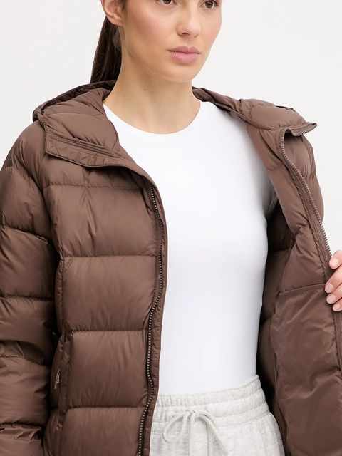 The North Face kurtka puchowa Hyalite kolor brązowy zimowa NF0A8E741OI1