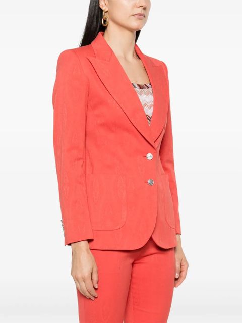 ETRO paisley-jacquard blazer - Orange