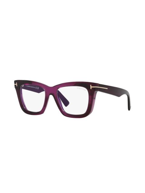 TOM FORD Eyewear Blue Block square-frame glasses - Purple - zdjęcie produktu nr 2