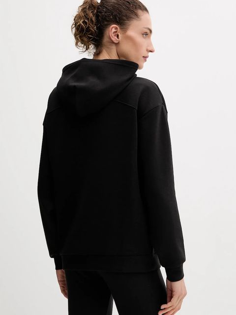 Puma bluza damska kolor czarny z kapturem z nadrukiem 527460 - zdjęcie produktu nr 2