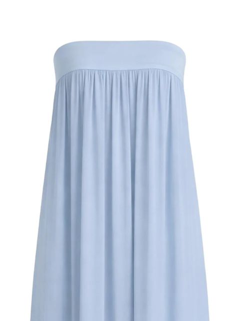 Reformation Maribelle strapless draped maxi dress - Blue - zdjęcie produktu nr 2