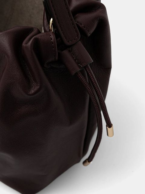 Marella torebka skórzana kolor bordowy 2523519057200