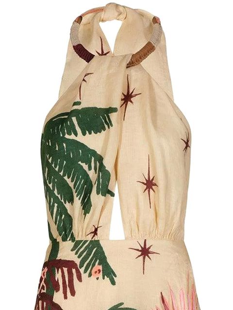 Johanna Ortiz halterneck printed maxi dress - Neutrals - zdjęcie produktu nr 2