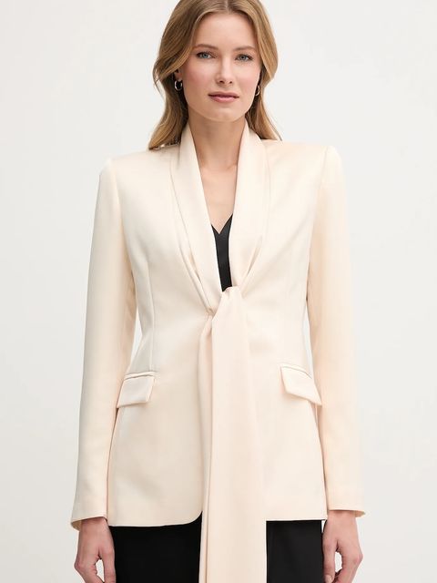 Sandro Ferrone marynarka kolor beżowy jednorzędowa gładka S23XBEBORIELLO - zdjęcie produktu nr 1