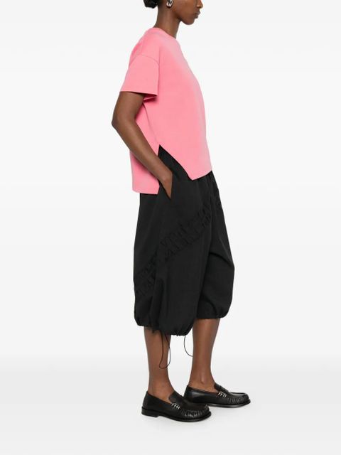 LOEWE embroidered asymmetric T-shirt - Pink - zdjęcie produktu nr 2