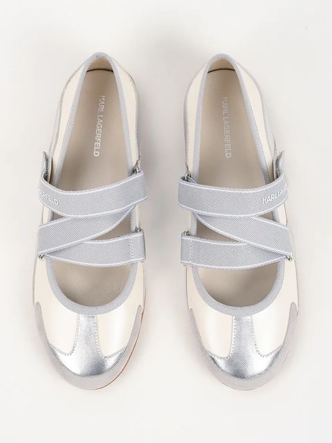 Karl Lagerfeld baleriny skórzane ALTIA