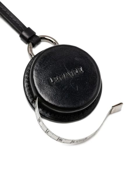 LEMAIRE molded tape leather necklace - Black