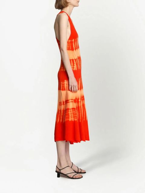 Proenza Schouler tie-dye print knitted dress - Orange