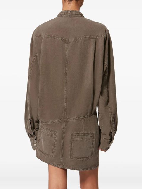 MARANT ÉTOILE Nouria patch-pocket mini dress - Brown