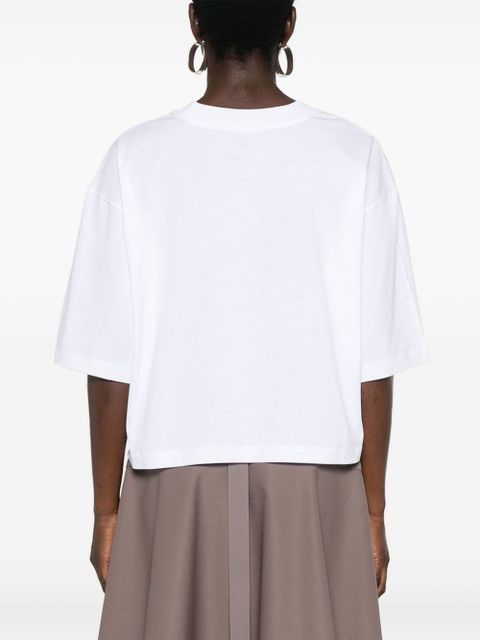 Marni cropped organic cotton T-shirt - White