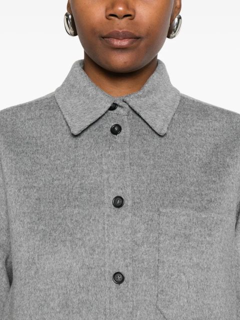 Sportmax wool shirt jacket - Grey
