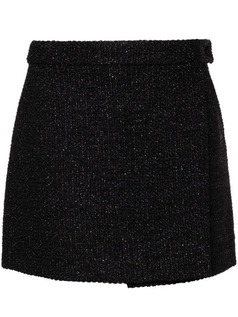 TOM FORD wrap tweed miniskirt - Black - zdjęcie produktu nr 1