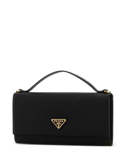 Prada Triangle logo wallet - Black