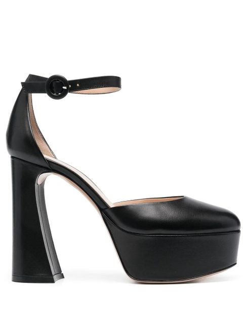Gianvito Rossi Holly D'Orsay platform pumps - Black - zdjęcie produktu nr 1